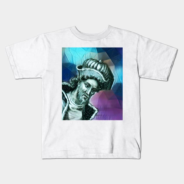 Dionysius of Halicarnassus Portrait | Dionysius of Halicarnassus Artwork 6 Kids T-Shirt by JustLit